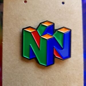 Nintendo 64 Enamel Pin Brooch
